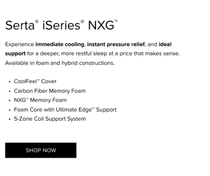 Serta iSeries NXG