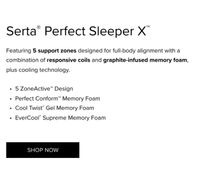 Serta Perfect Sleeper X